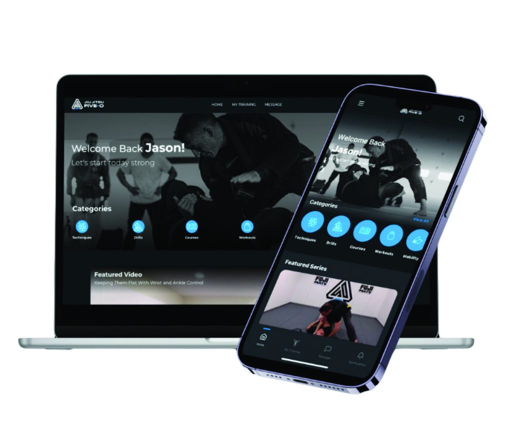 Demonstration of website and application on phone and MacBook