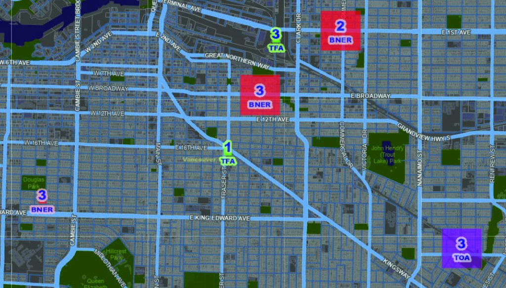 screenshot of GeoDASH Predictive Policing/Forecasting View