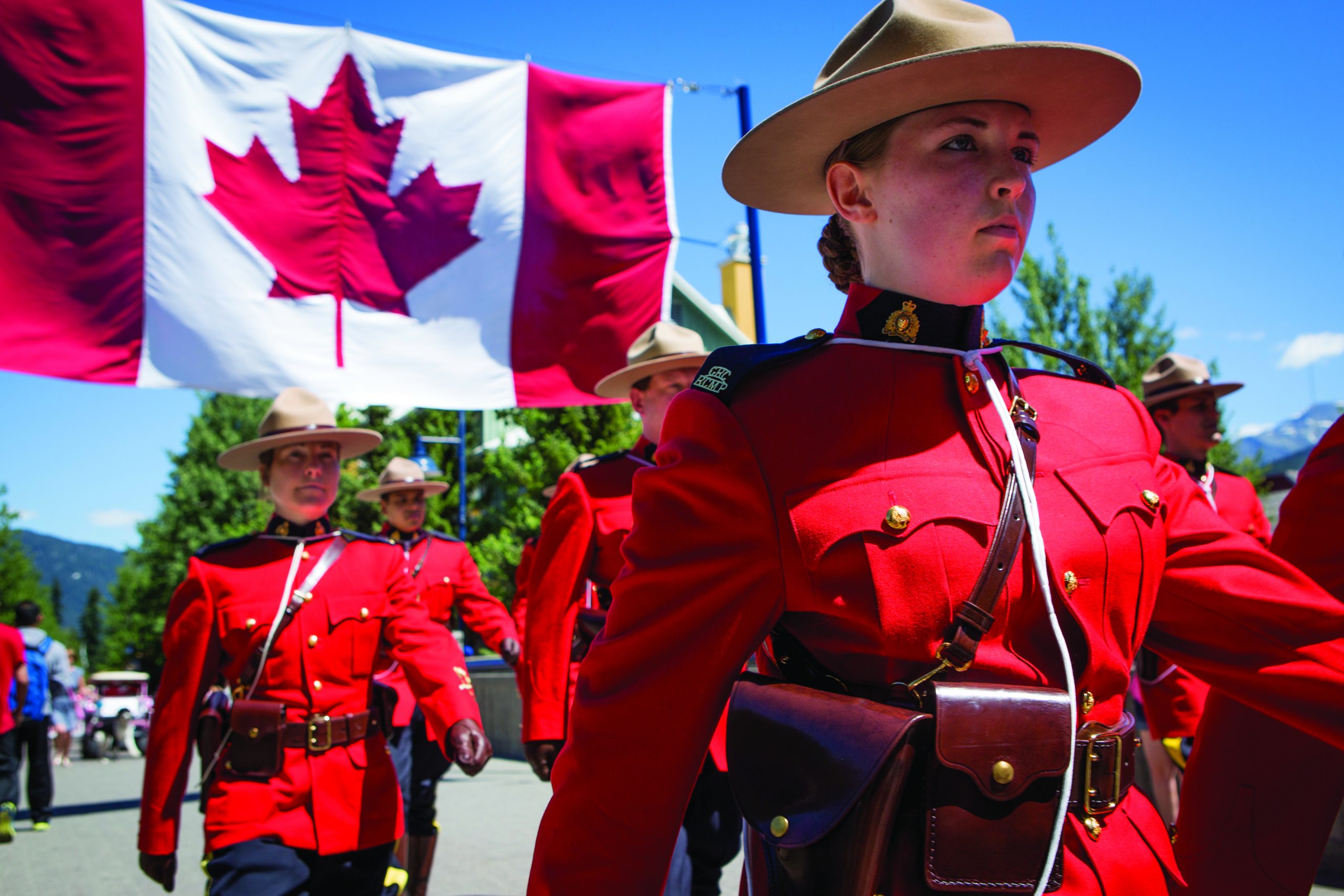 RCMP marching in Canada day parade. - Police Chief Magazine