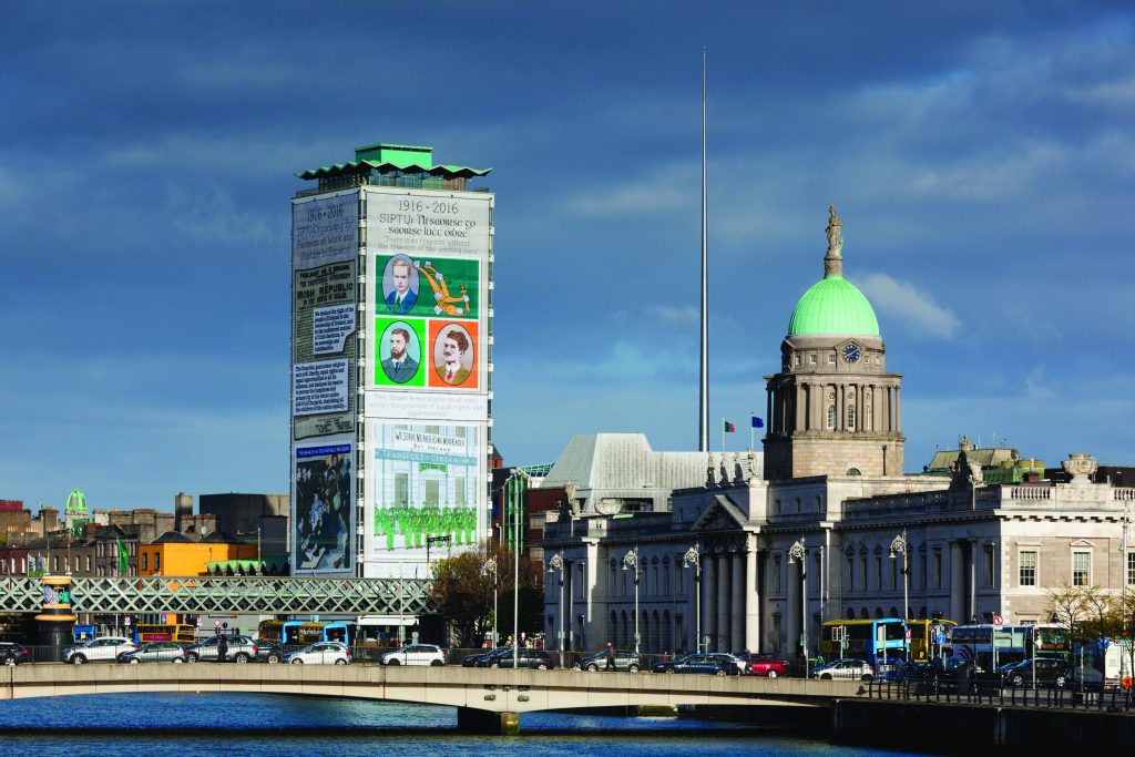 SIPTU trade union tower and Custom House