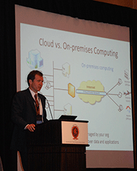Plenary session “Leveraging the Cloud for Law Enforcement.”
