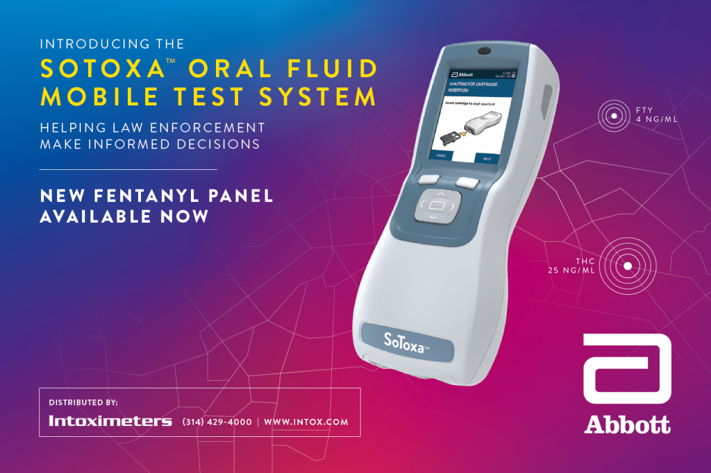 advertisement for Sotoxa oral fluid test system