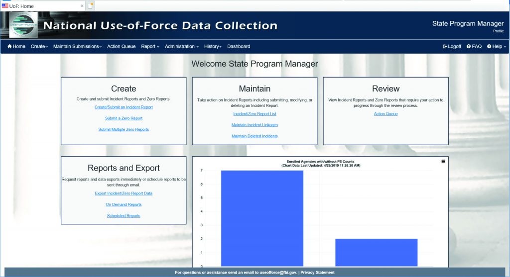UoFSystemHomepagescreenshot Police Chief Magazine