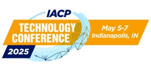 IACP Technology Conference 2025 logo with bold text, geometric design, and event details: May 5–7, Indianapolis, IN—highlighting tech focus in policing